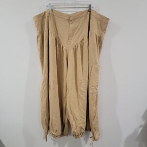 Fe Noel Target Womens Pants Size 26 Linen Blend Barrel Wide Leg Tan